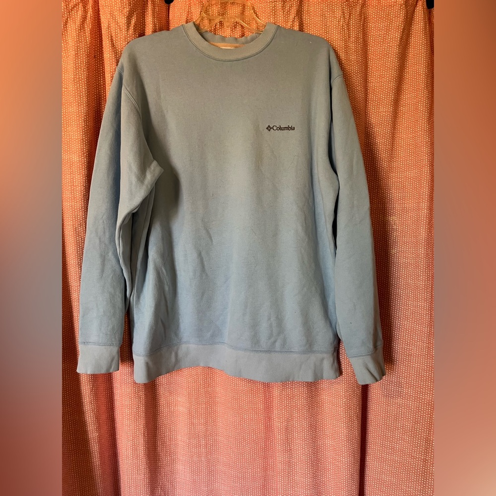 Columbia Men's Light Blue Crewneck Sweater